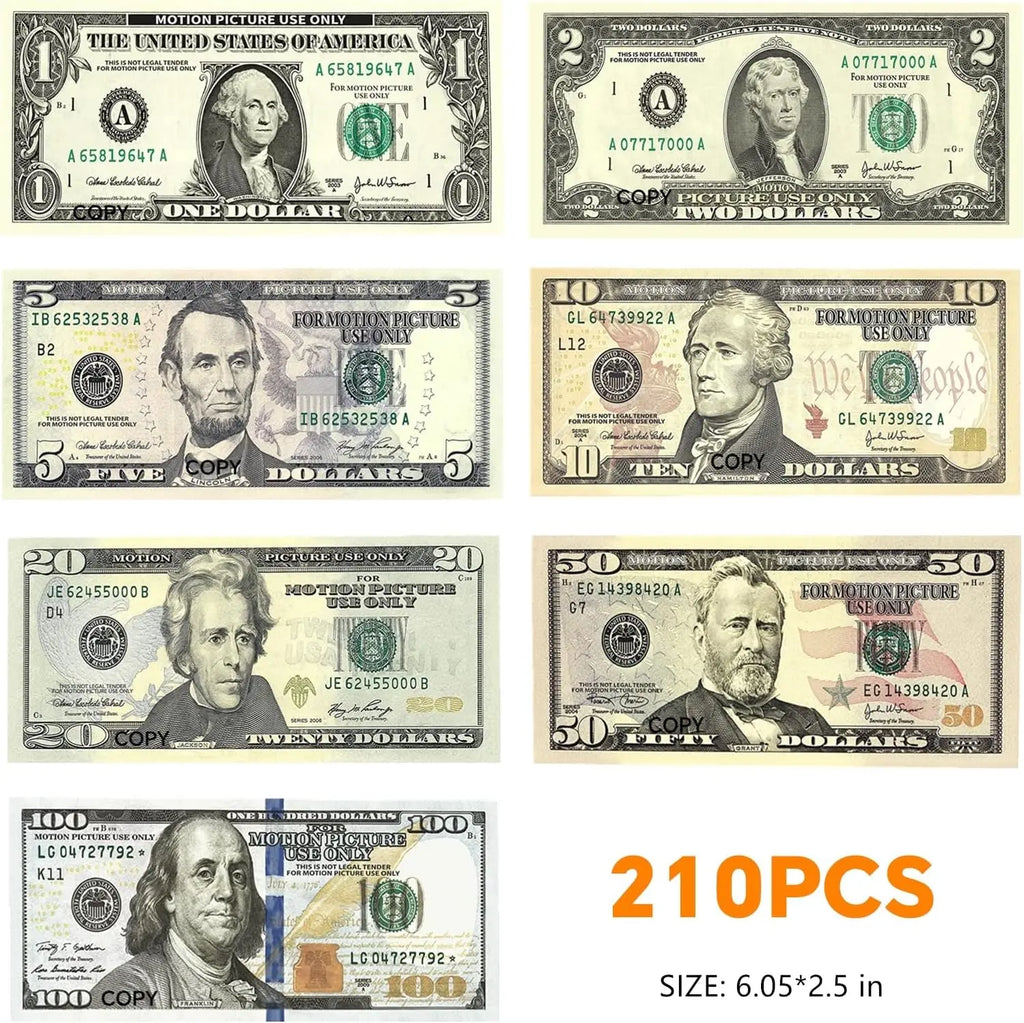 Spray money gun, US dollars, toilet paper, wedding party atmosphere, US dollars, movies, games, atmosphere, throwing away, $210