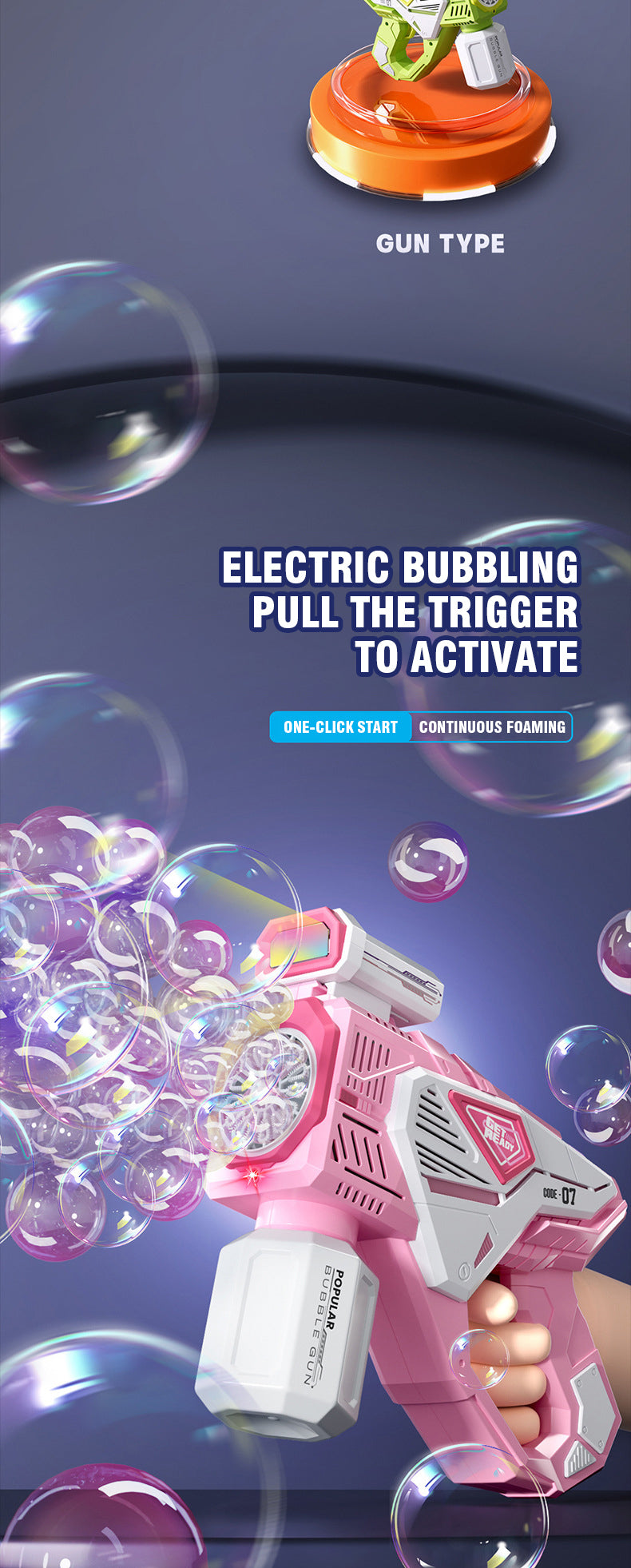 Electric Space Soap Bubble Gun Automatic Bubble Machine Maker Lights Astronaut Outdoor Games Park Toys for Kids Children's Gift