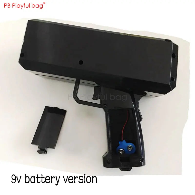 Playful bag Electric money spraying gun Money jet machine Creative indoor toys Fancy Decompression toys Christmas gifts AB11