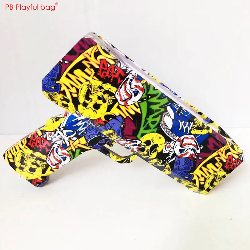 Playful bag Electric money spraying gun Money jet machine Creative indoor toys Fancy Decompression toys Christmas gifts AB11