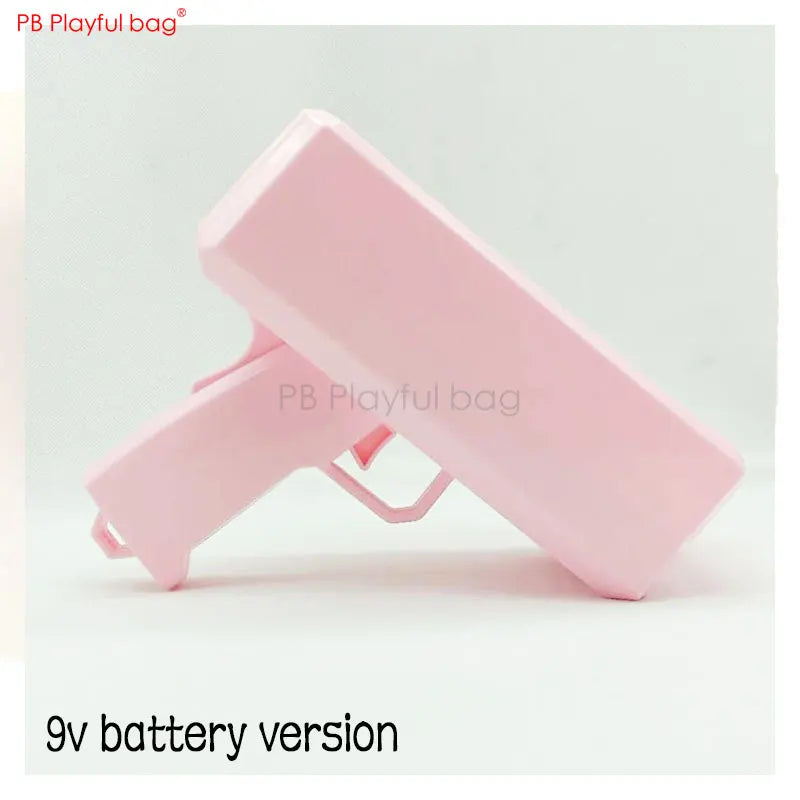 Playful bag Electric money spraying gun Money jet machine Creative indoor toys Fancy Decompression toys Christmas gifts AB11