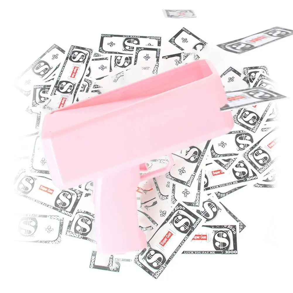 Electric Money Shooter Toy Gun Banknote Gun Shooter Toys Children's Toys Parent-child Interaction Props For Party Game Wedd O5u6