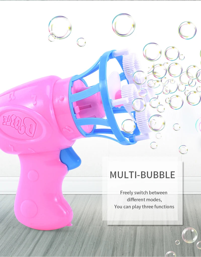 Bubble gun Creative Bubble In Bubble Toys Soap bubbles Machine Blower Maker Summer Outdoor party Games toys for kids boys girls