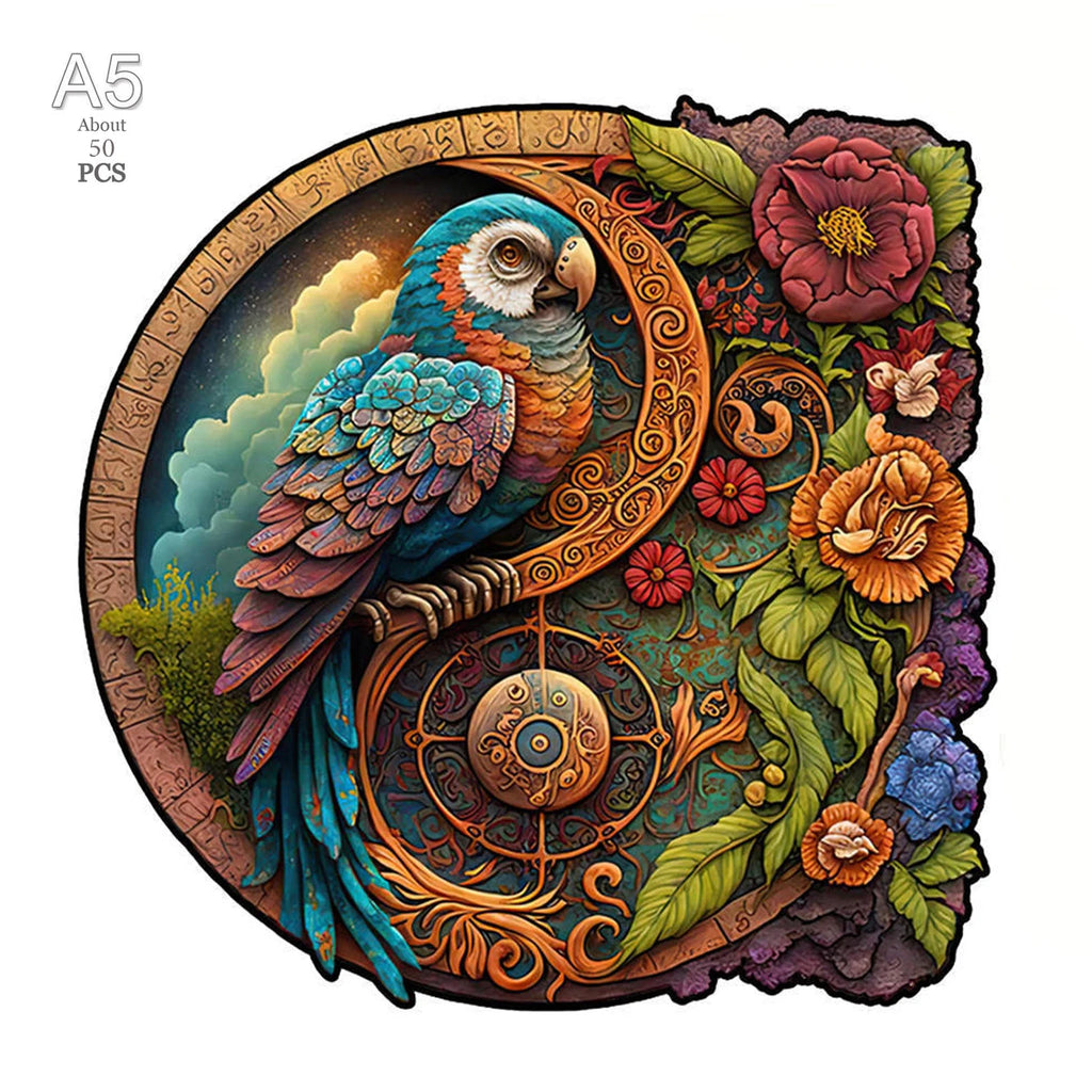 Wooden Animal Jigsaw Puzzle for Adults Kids Toy Circular Puzzle Puzzles Set Birthday Gift Brain Teaser Family Interactive Game