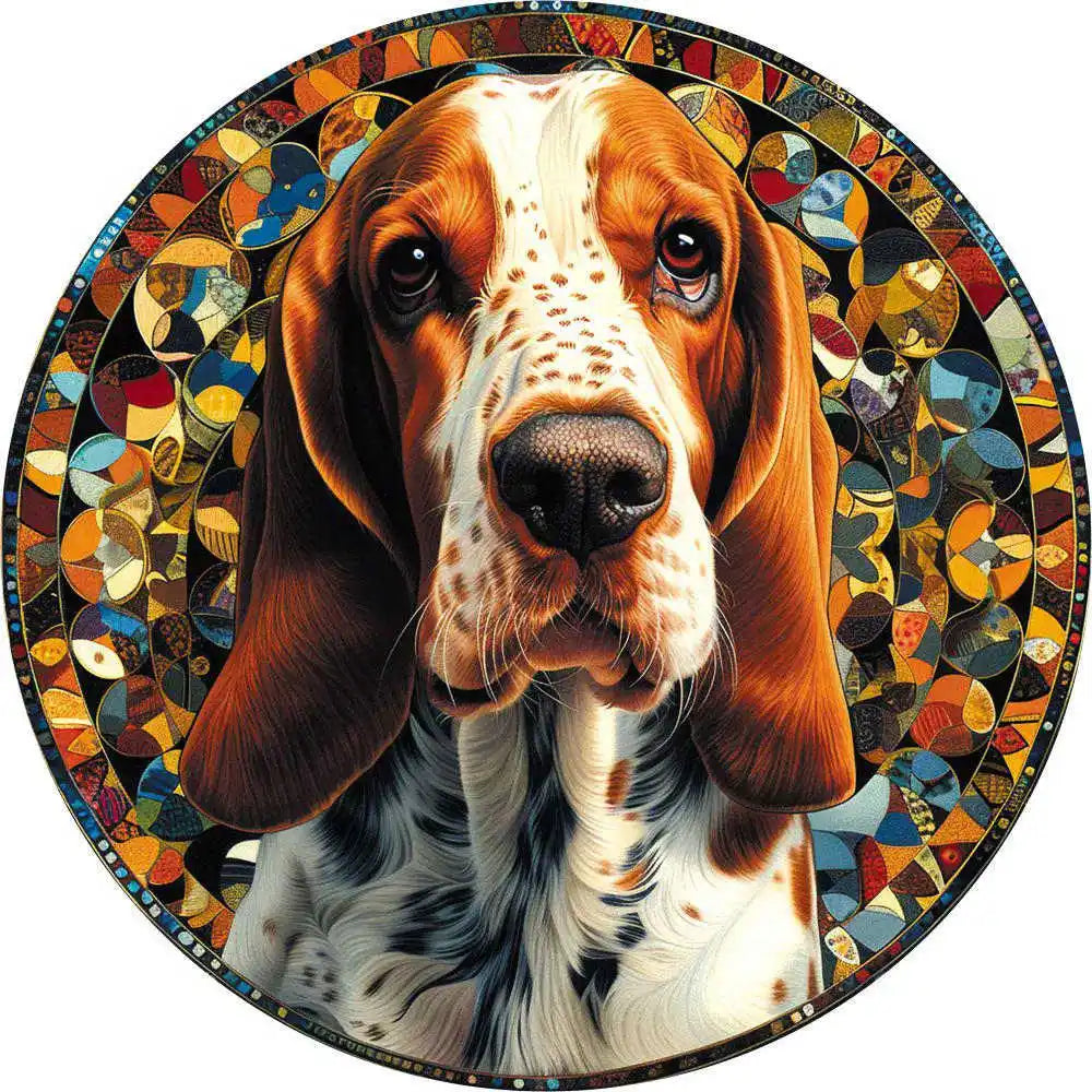 Wooden Animal Jigsaw Puzzle for Adults Kids Toy Circular Puzzle Puzzles Set Birthday Gift Brain Teaser Family Interactive Game