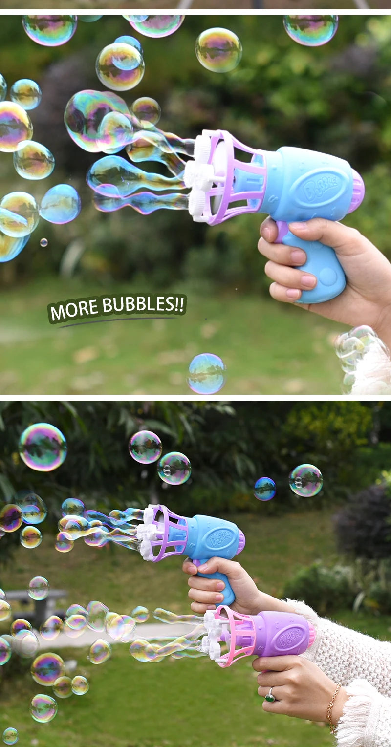 Bubble gun Creative Bubble In Bubble Toys Soap bubbles Machine Blower Maker Summer Outdoor party Games toys for kids boys girls