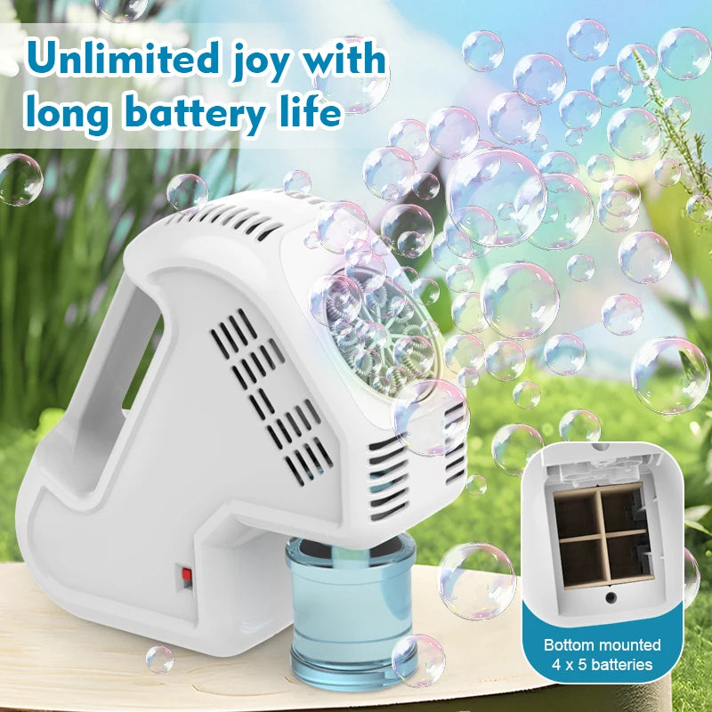 Fully automatic handheld children's bubble toy outdoor wedding party event without battery bubble water