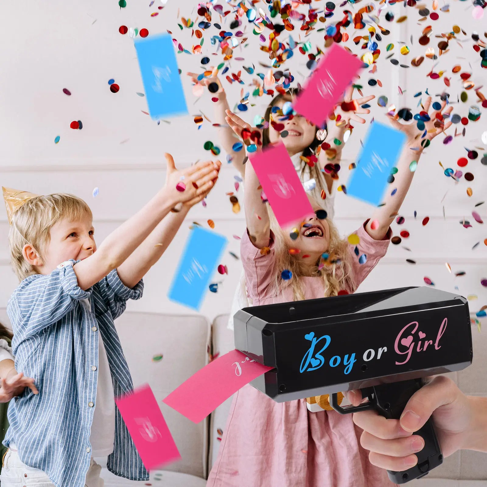 1 Set Money Shooter For Gender Party Supply Or Reveal Prop Plastic Cash Shooter Party Favor Gender Reveal Plaything