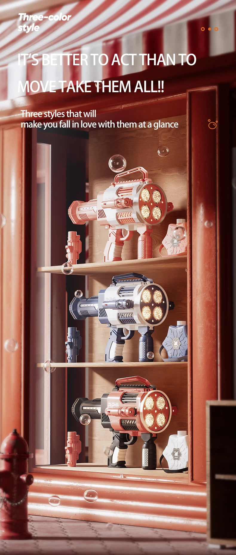 Rechargable Automatic Bubble Machine Gun, No Dip Automatic Bubble Machine With Colorful Lights, 10000+ Bubbles, Suitable For Chi