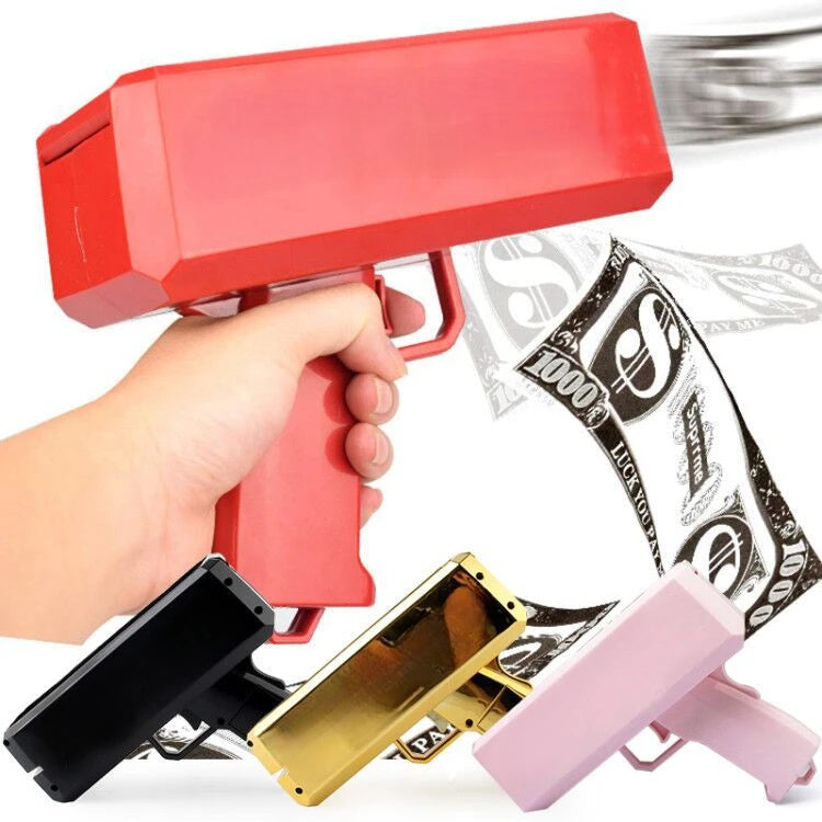 Handheld Cash Shooter for Wedding Birthday Game Movies Bachelor Props Party Supplies Celebration Spray Money Gun