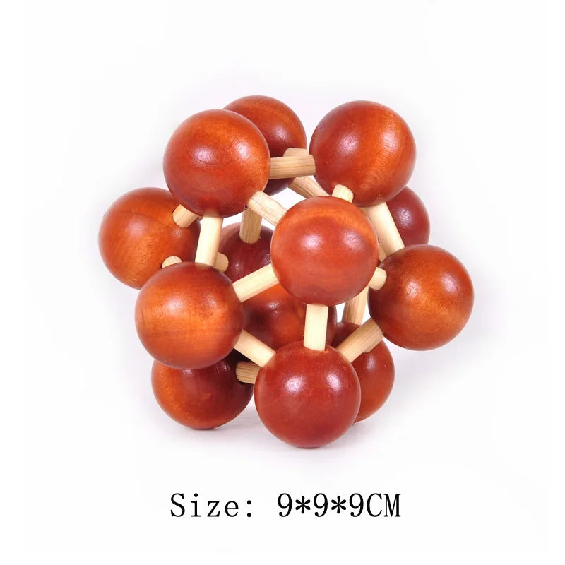 Lu Ban Puzzle Wooden Brain Toys IQ Games Children And Adults Casse Tete Rompecabezas 3D De Madera Juegos De Inteligencia