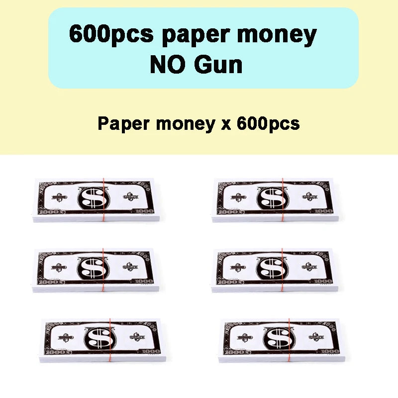 Handheld Cash Shooter for Wedding Birthday Game Movies Bachelor Props Party Supplies Celebration Spray Money Gun Festival Deco