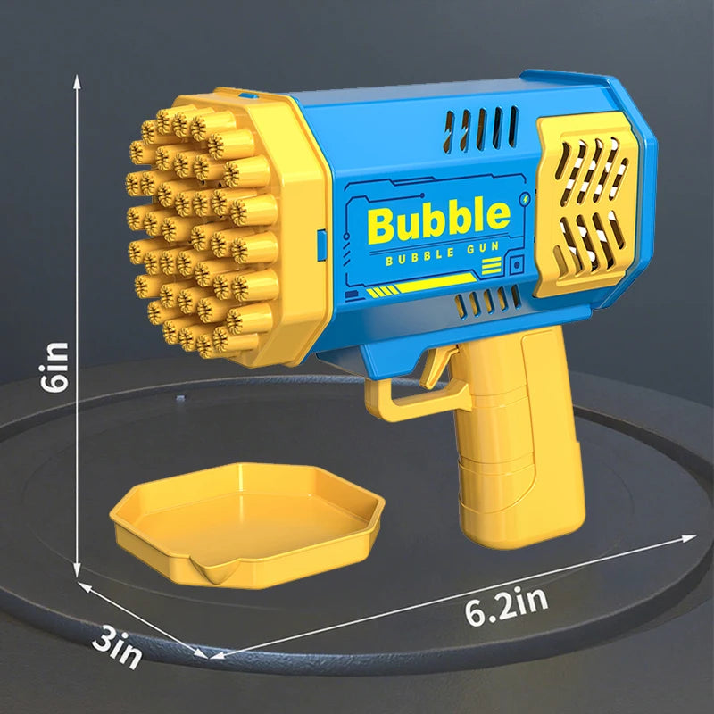 40 Hole bubble toy Launcher Handheld Portable Electric Automatic Bubble Gun Party Birthday Gift Toy(without Bubble Water)