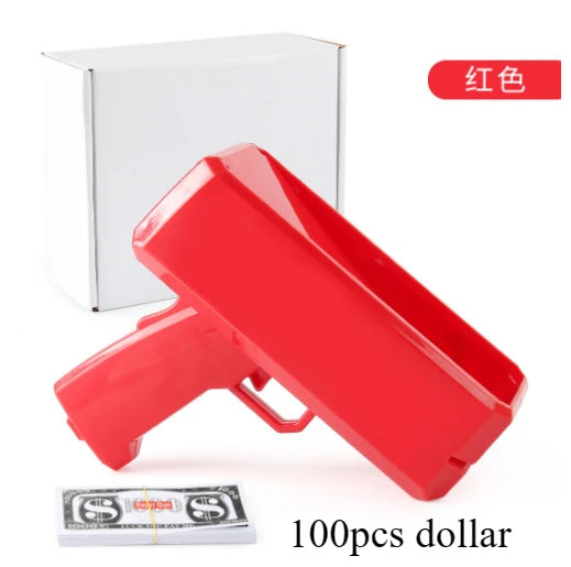 Handheld Cash Shooter for Wedding Birthday Game Movies Bachelor Props Party Supplies Celebration Spray Money Gun