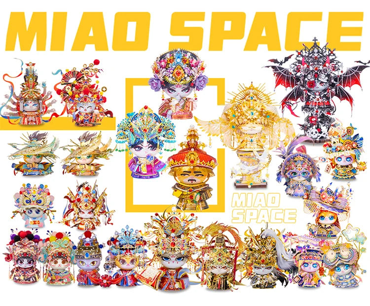 MU X MIAO SPACE Angel Cat 3D Metal Puzzle DIY Handcraft Educational Puzzle Toy Desktop Office Decoration Stress Relief Gift for