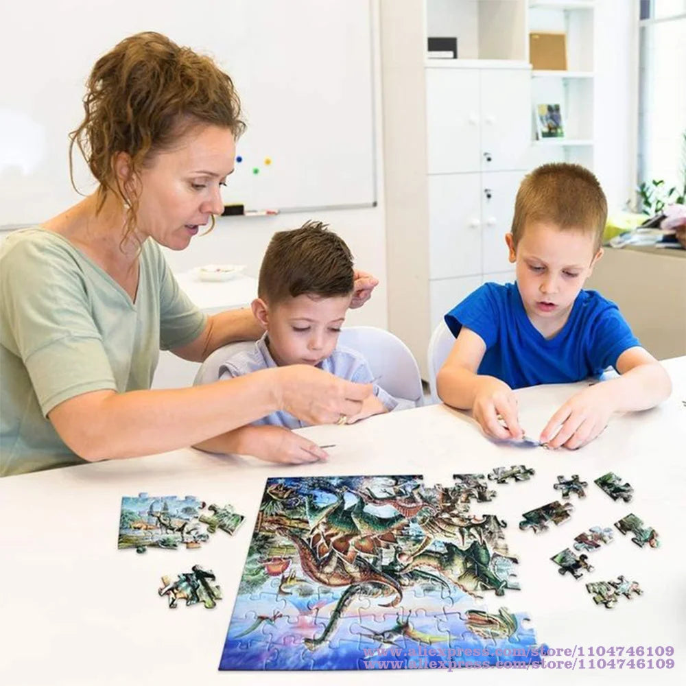 Disney Cartoon Character Puzzle Jigsaw 108/200/300/500/1000/1500Pcs Intelligence Puzzles for Kids Home Decor Birthday Gifts
