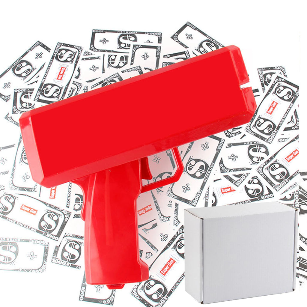 Shoot Money Gun Toy Funny Party Game Banknote Shoot Pistol Paper Money Wedding Birthday Decoration Shooter Throwing Toys Kids