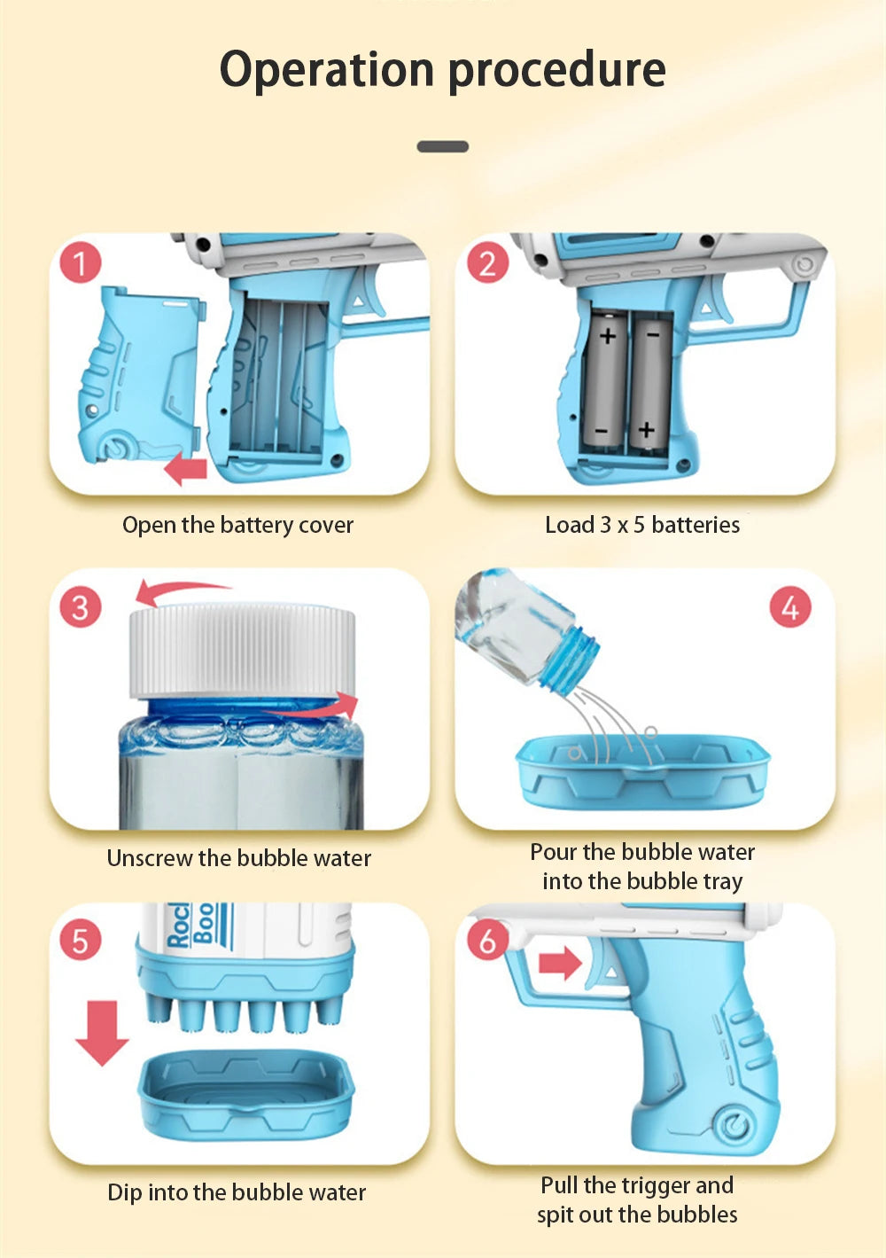 Children's 32 Hole Bubble Machine Electric Bubble Gun Outdoor Parent-child Bubble Blowing Toys