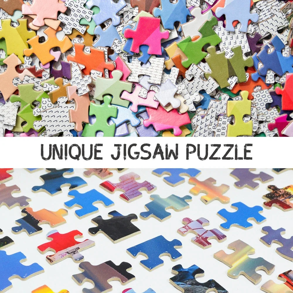 DIY Custom Jigsaw Puzzle Customize Your Own Personalized Picture Puzzle Anniversary Festival Gift Toy 108/200/300/500/1000/1500