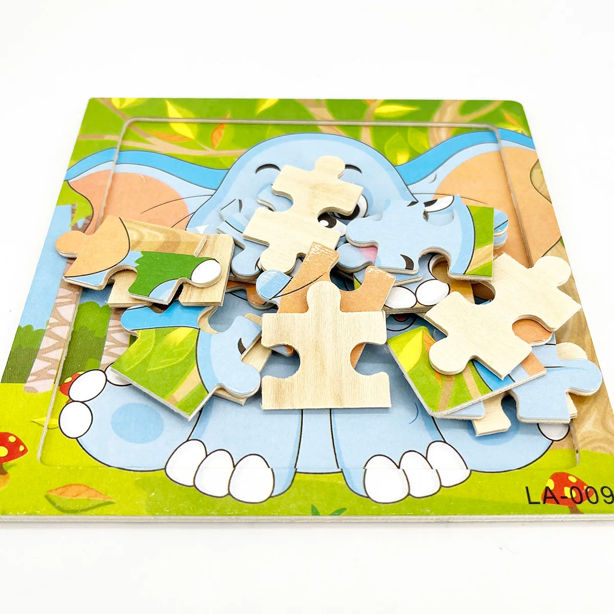 1pc 14.7cm/5.79in Wooden Jigsaw Puzzle Transportation Vehicle Marine Animal Style Puzzles Game Kids Educational Toy for Children