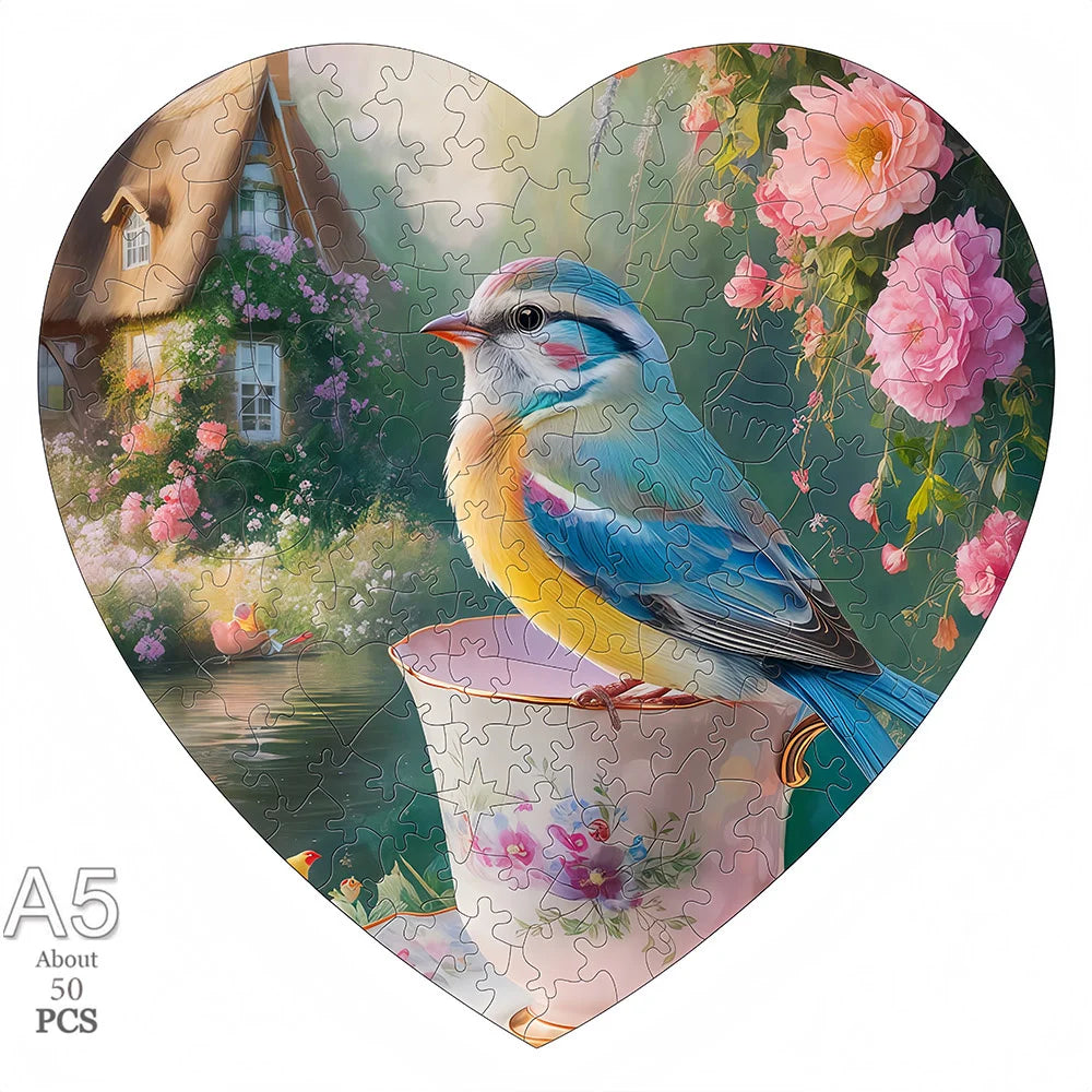 Wooden Animal Jigsaw Puzzle for Adults Kids Toy Circular Puzzle Puzzles Set Birthday Gift Brain Teaser Family Interactive Game