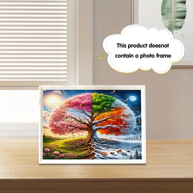 1000 Pieces Jigsaw Puzzle for Adults Tree of Life Environmentally Friendly Paper Christmas Gift Toy 14.96x10.24 inches/38x26 cm