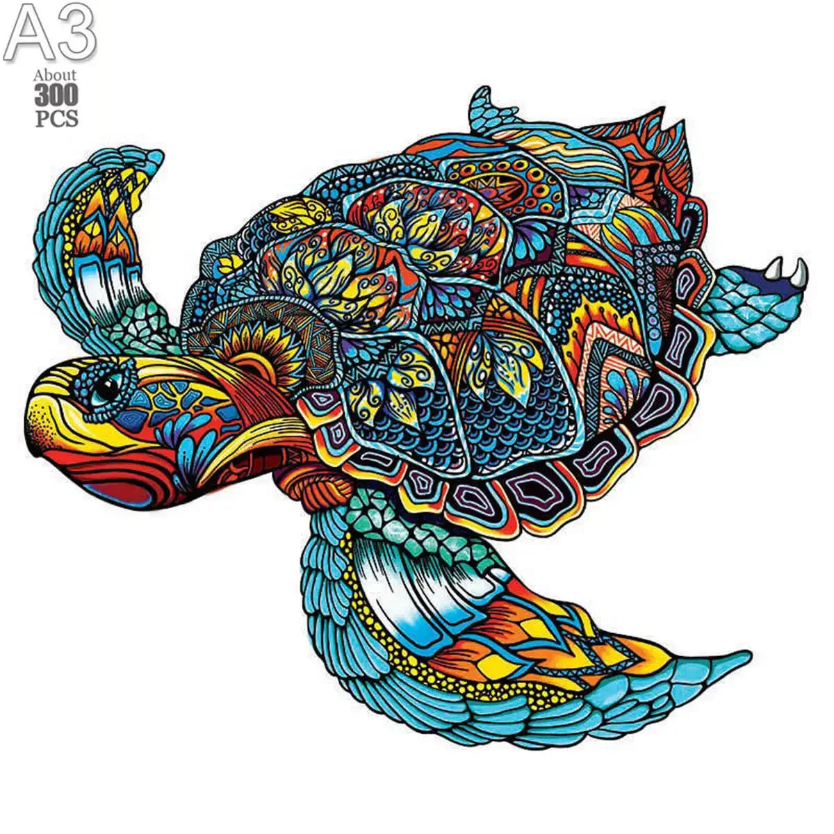 300 Pcs Wooden Puzzles Animal Jigsaw for Adults Kids Mysterious Lion Puzzle Holiday Gifts Interactive Games Toys Wood Jigsaw