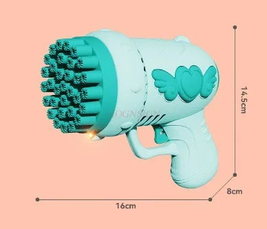Bubble blowing machine, internet celebrity, angel bubble gun, children's electric fully automatic bubble toy
