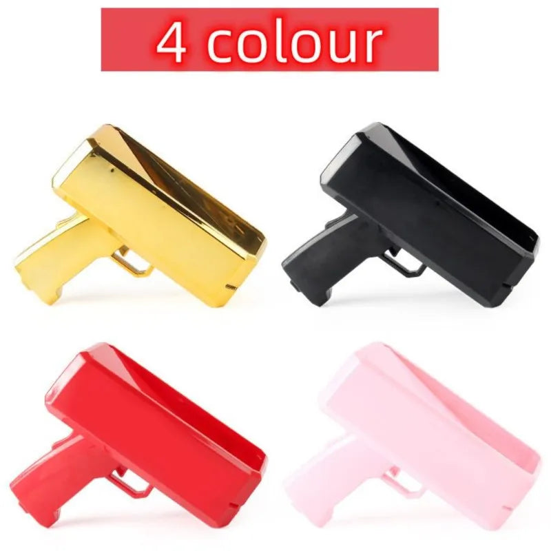 1 SET Banknote gun Party Game prop toys Relieve stress celebrate Movies Bachelor Prop Party Supplies Celebration Spray Money Gun