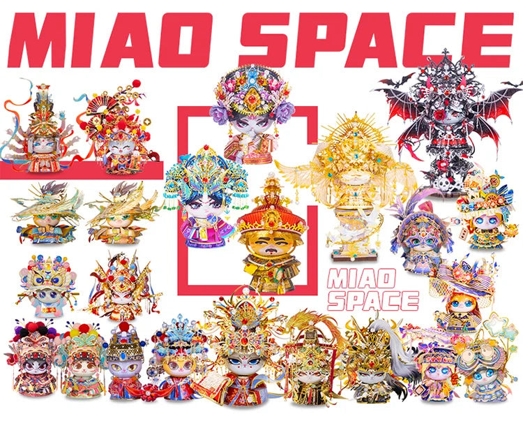 MU X MIAO SPACE Demon Cat 3d Metal Jigsaw Puzzle diy Puzzle Toy Desktop office decoration, Stress-relieving colorful gift