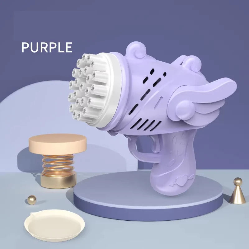 Bubble Gun LED Light Electric Automatic Soap Pomperos Bubble Machine Toys for Kids Outdoor Wedding Party Children's Gifts