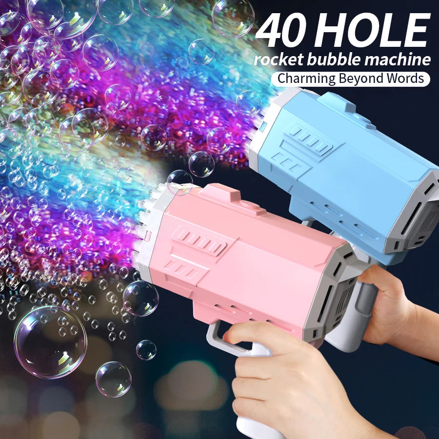 40 Hole Bubble Machine Toy Handheld Porous Bubble Gun/wedding Game/bubble Outdoor Toy (Without Bubble Water)