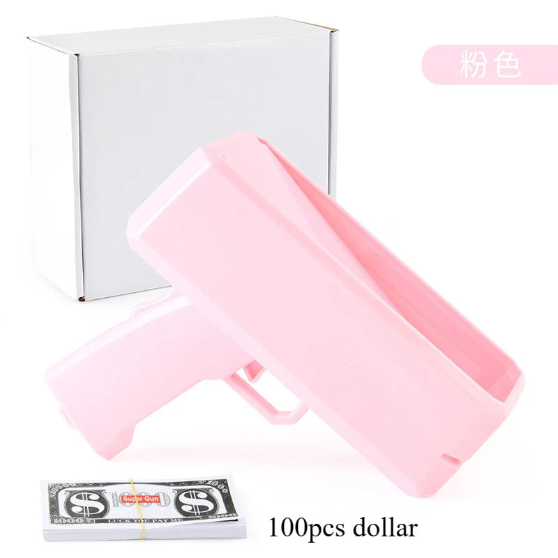 Handheld Cash Shooter for Wedding Birthday Game Movies Bachelor Props Party Supplies Celebration Spray Money Gun