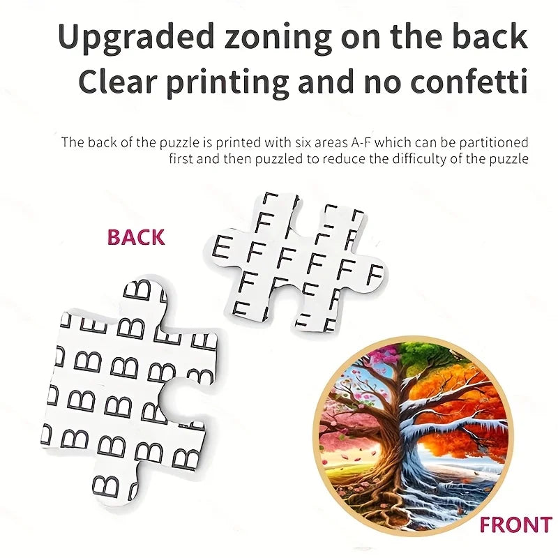 1000 Pieces Jigsaw Puzzle for Adults Tree of Life Environmentally Friendly Paper Christmas Gift Toy 14.96x10.24 inches/38x26 cm