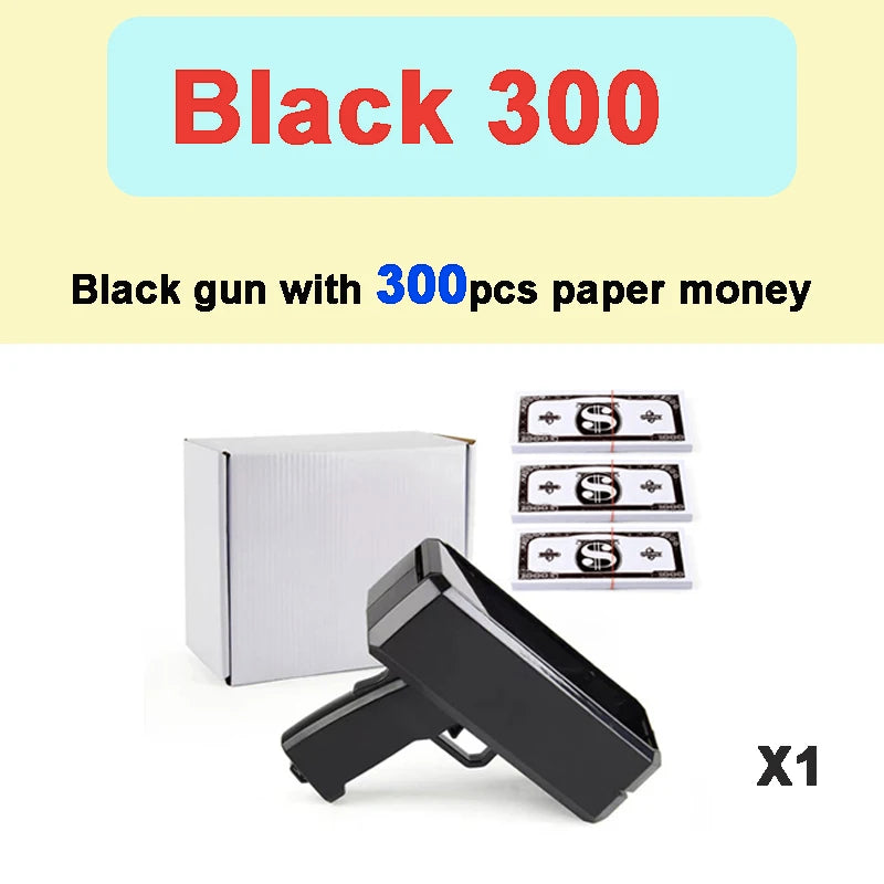 Handheld Cash Shooter for Wedding Birthday Party Game Movies Bachelor Props Party Supplies Celebration Spray Money Gun