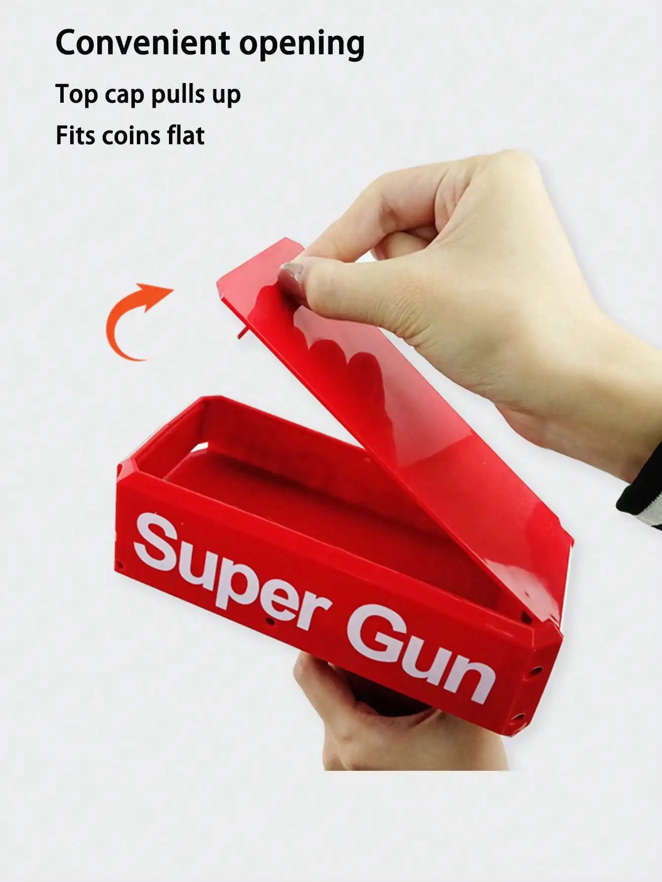 1Set Cash Cannon Money Gun for Wedding, Parties and Fun Include 50 Fake Dollar- Red