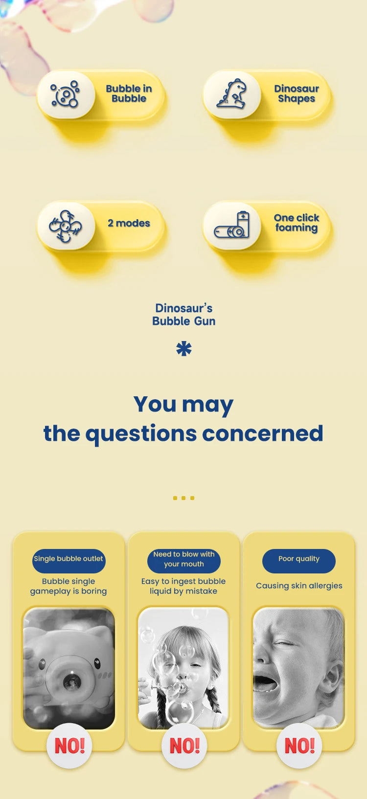 2 In 1 Large Bubbles Dinosaur Soap Bubble Electric Gun Toy Children's Outdoor party Interactive Games for Kids Boys Girls kids