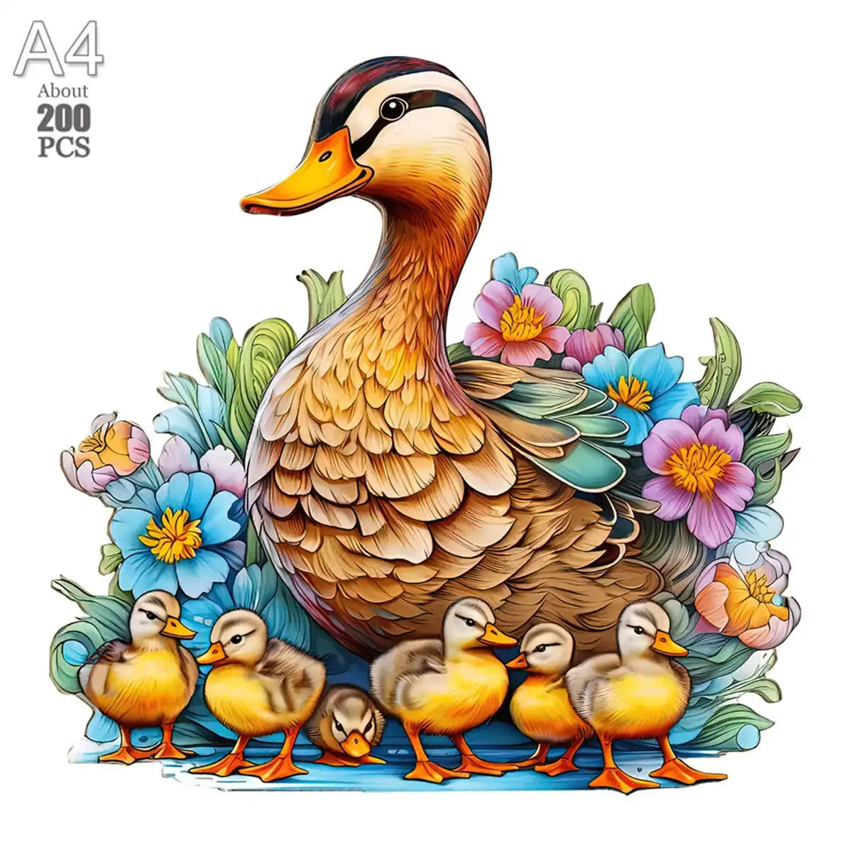 300 Pcs Wooden Puzzles Animal Jigsaw for Adults Kids Mysterious Lion Puzzle Holiday Gifts Interactive Games Toys Wood Jigsaw