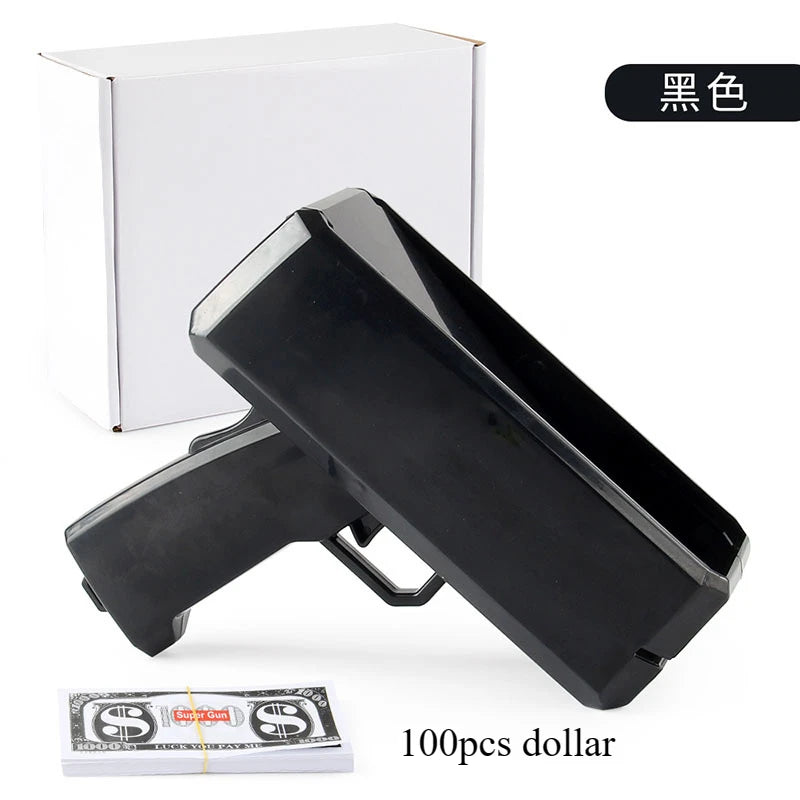 Handheld Cash Shooter for Wedding Birthday Game Movies Bachelor Props Party Supplies Celebration Spray Money Gun