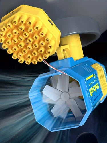 40 Holes Electric Bubble Machine Handheld Automatic Space Light Bubble Gun Kids Outdoor Battle Toys Without Bubble Water