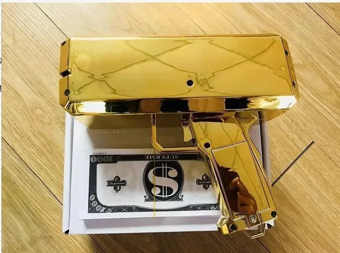 Shoot Money Gun Toy Party Banknote Shoot Pistol Paper Money Shooter Throwing Machine Funny Game Fashion Gift Party Supply Toys