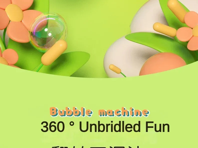 Space Electric Automatic Bubble Machine Bubble Gun Summer Beach Bathing Outdoor Games Children Fantasy Kids Bubble Toy