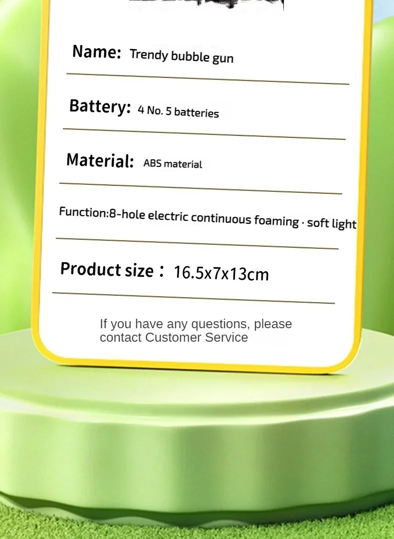 Space Electric Automatic Bubble Machine Bubble Gun Summer Beach Bathing Outdoor Games Children Fantasy Kids Bubble Toy