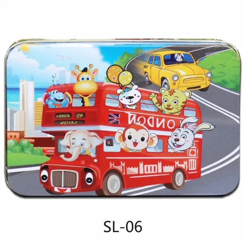 100 Pieces Puzzles for Kids Cartoon Animal Dinosaur Jigsaw Puzzle Montessori Games Children Educational Toys for Boys Girls