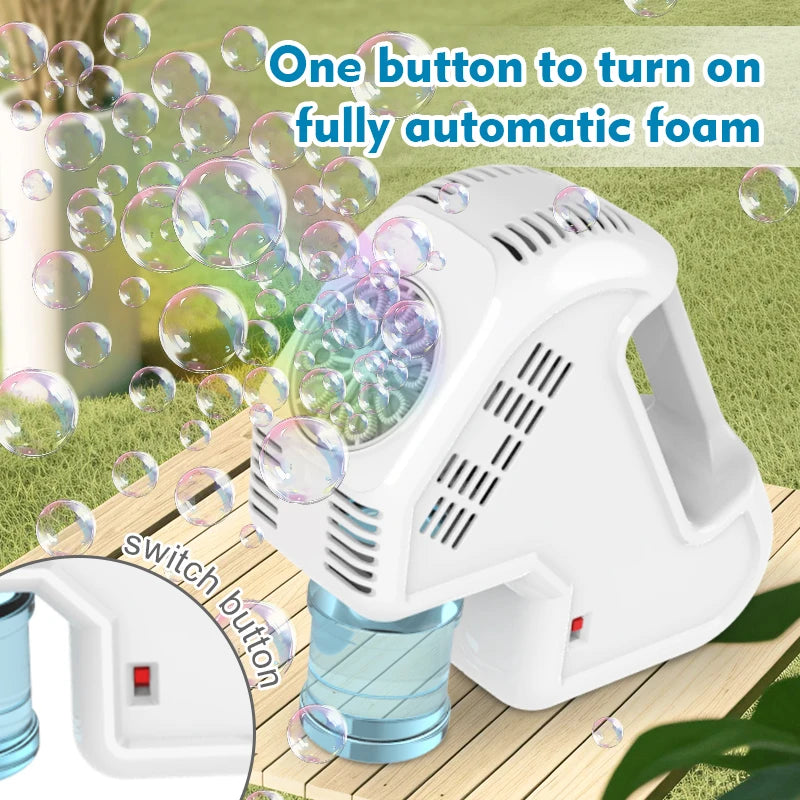 Fully automatic handheld children's bubble toy outdoor wedding party event without battery bubble water