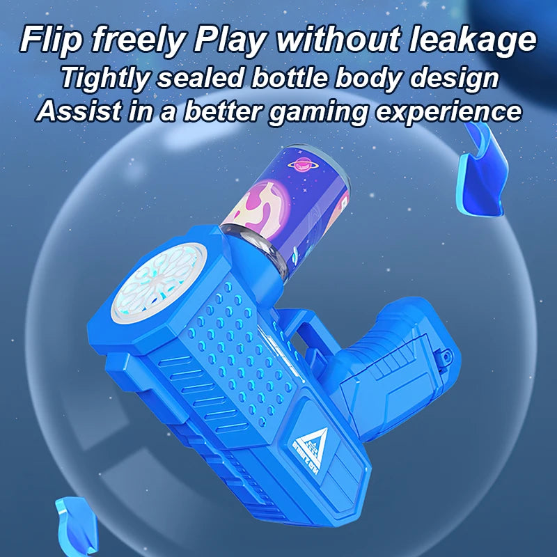 10 hole handheld fully automatic Gatling children's blowing bubble gun bubble machine without battery and bubble water