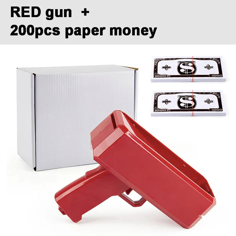 Handheld Cash Shooter for Wedding Bachelor Props Party Birthday Game Movies Supplies Celebration Spray Money Gun