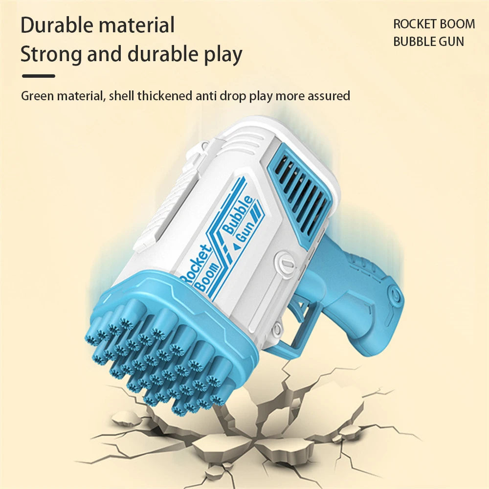 Children's 32 Hole Bubble Machine Electric Bubble Gun Outdoor Parent-child Bubble Blowing Toys