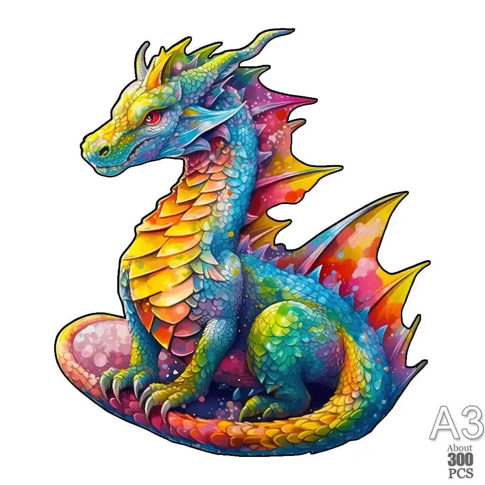 300 Pcs Wooden Puzzles Animal Jigsaw for Adults Kids Mysterious Lion Puzzle Holiday Gifts Interactive Games Toys Wood Jigsaw