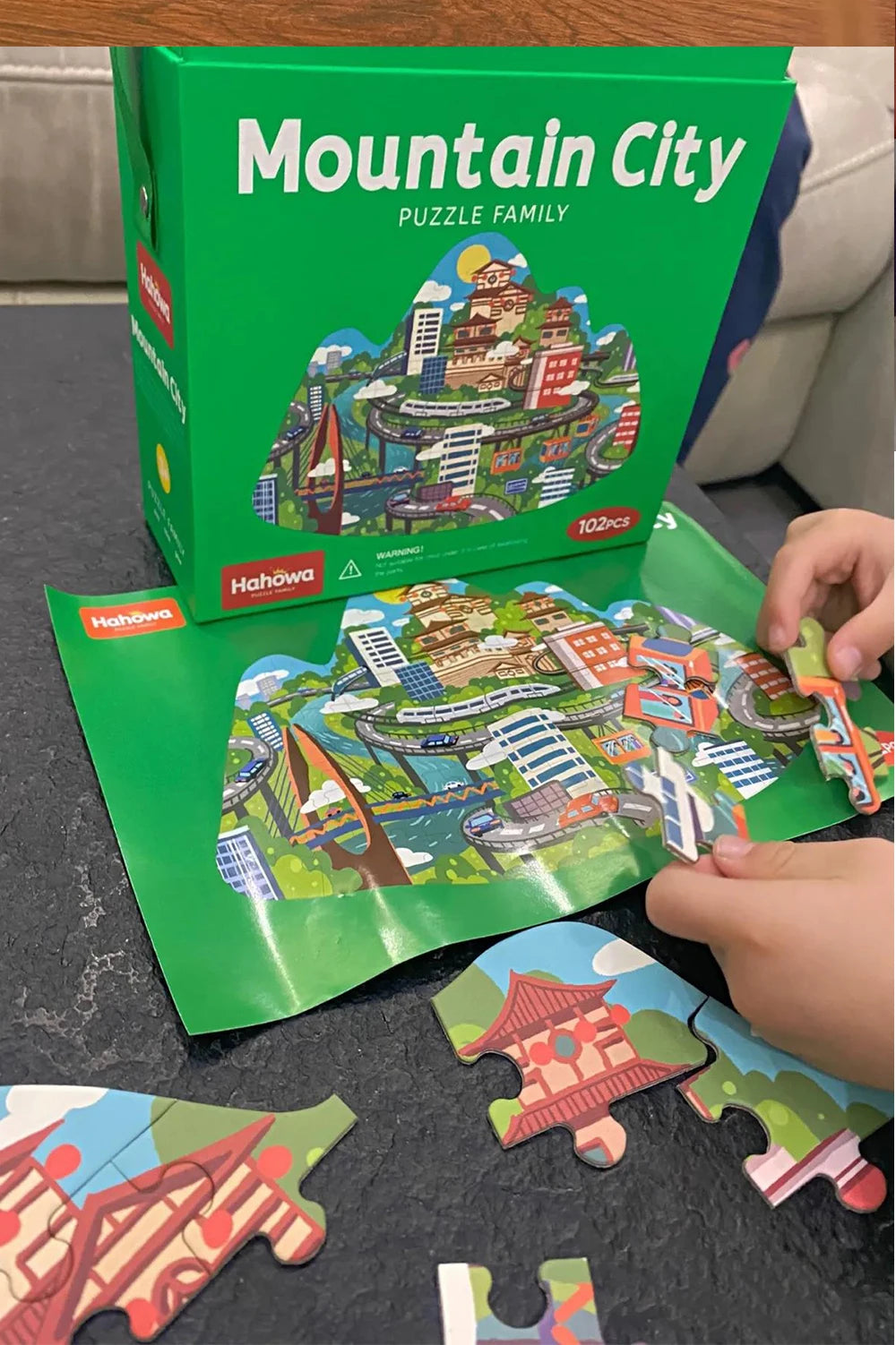 Hahowa Unique Animal Puzzle Children Jigsaw Puzzle Toy With Paper Gift Box Montesorri Education Games Toys Gifts For Kids Child